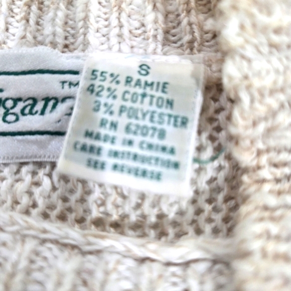 Elegant Cream Women's Top Vintage Size S. - Picture 7 of 12